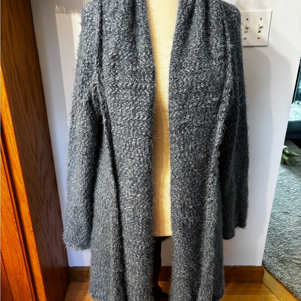 Soft Surroundings Blue chunky soft Cardigan